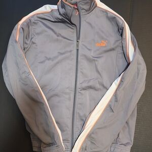Women's Puma Jacket XL (Grey/White/Orange)